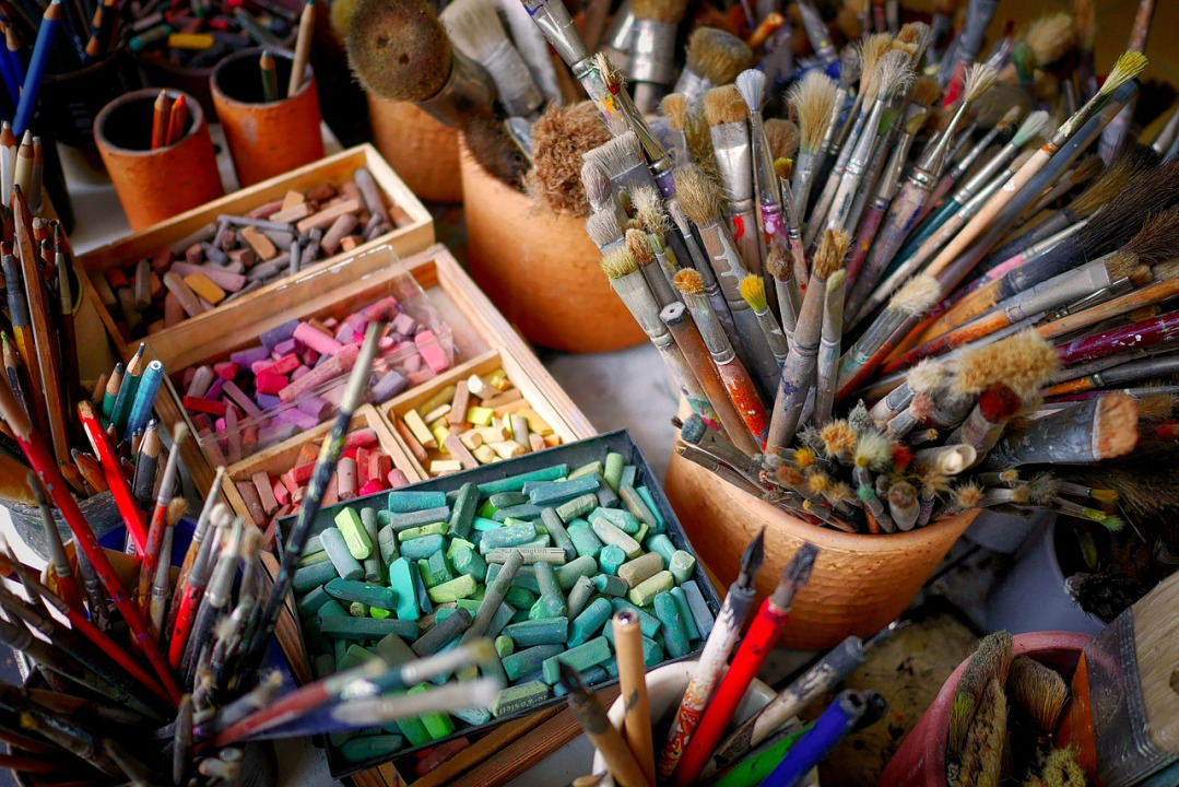 mdf crafts painting brush workshop